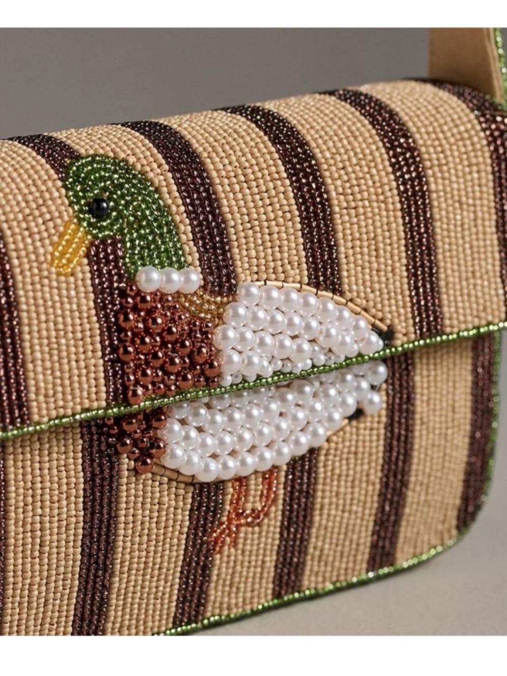NWOT Anthropologie The Fiona Beaded Bag: Animal Edition - Picture 3 of 15